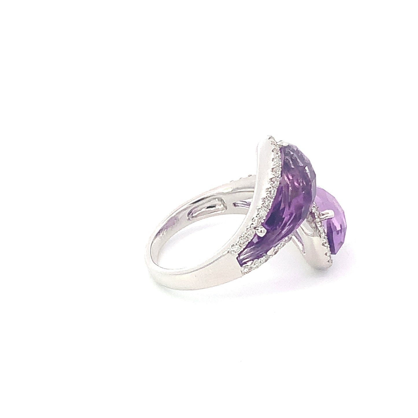 Rings Diamond and Amethyst