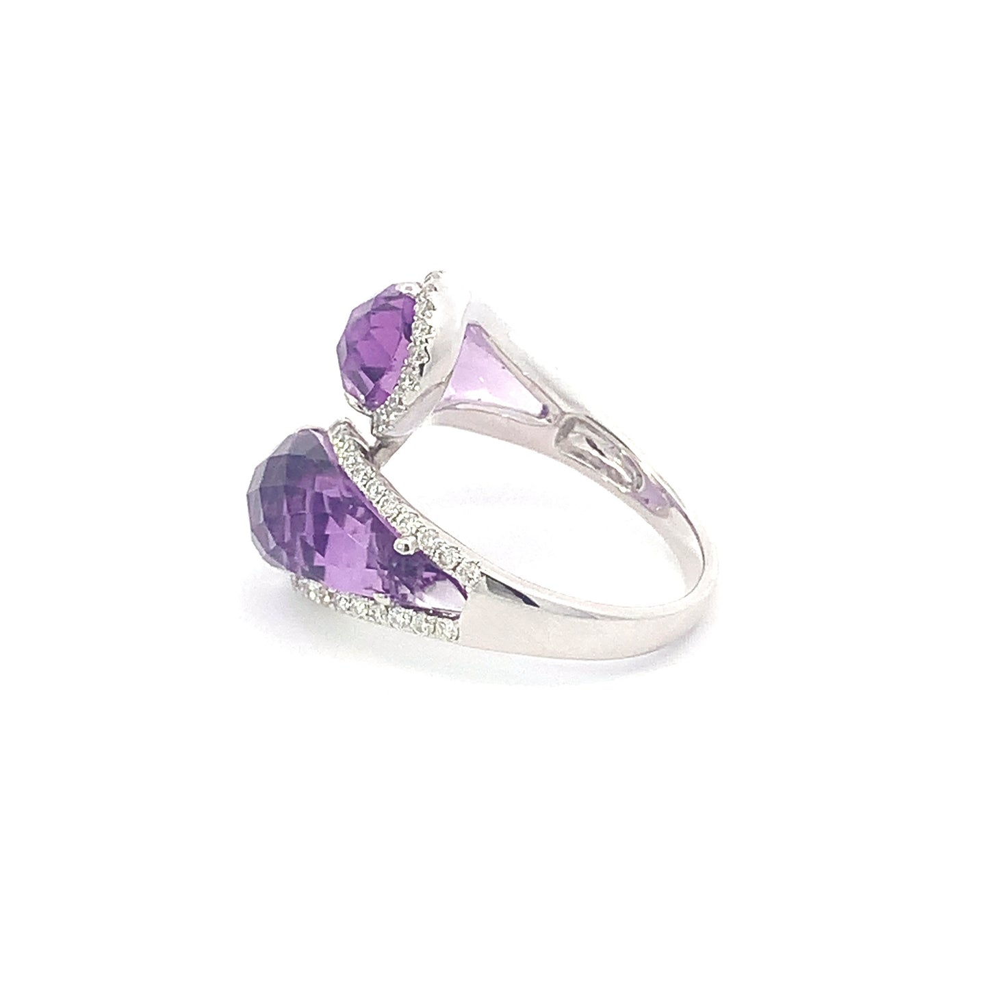 Rings Diamond and Amethyst