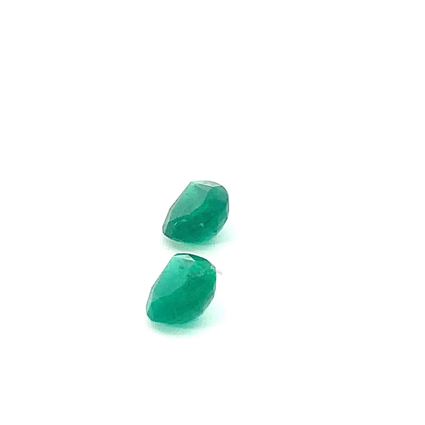 EX-070 Emerald Pear 2 pcs 3.88cts