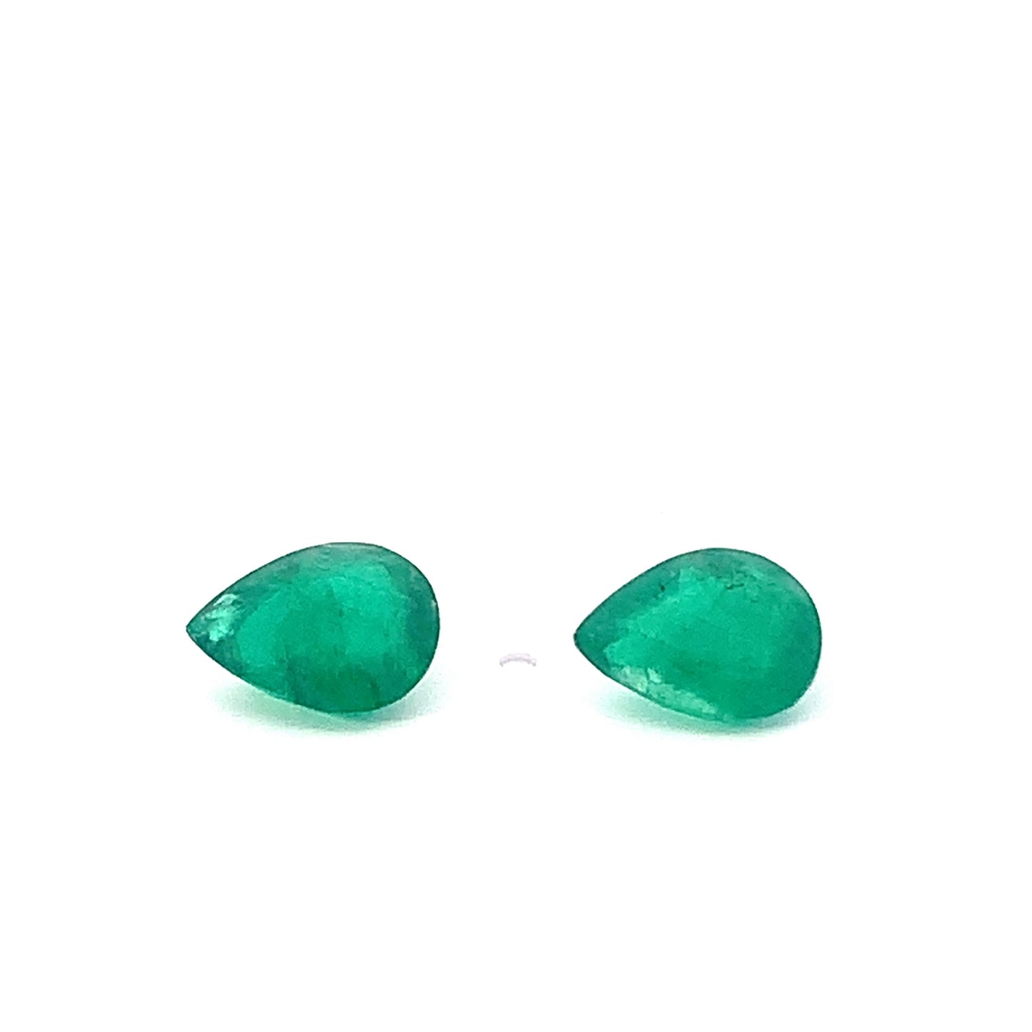 EX-070 Emerald Pear 2 pcs 3.88cts