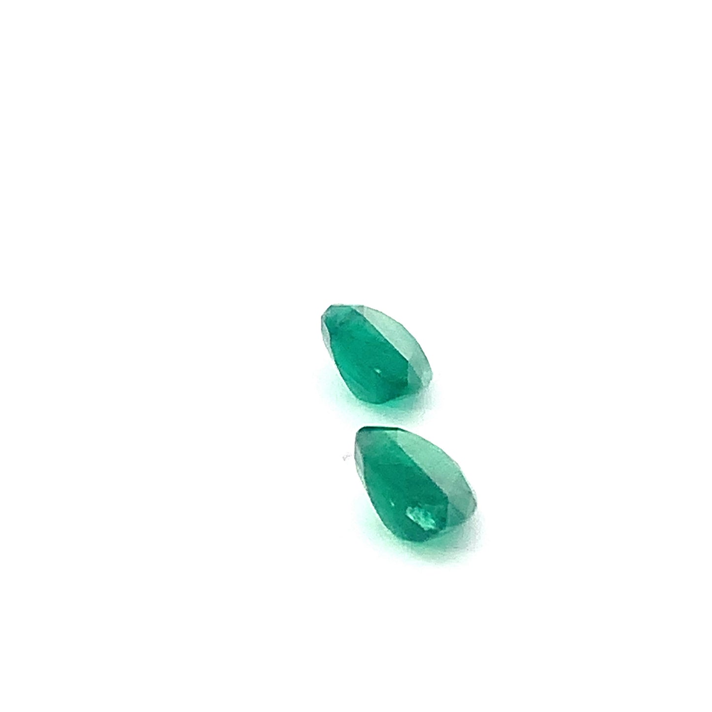 EX-070 Emerald Pear 2 pcs 3.88cts