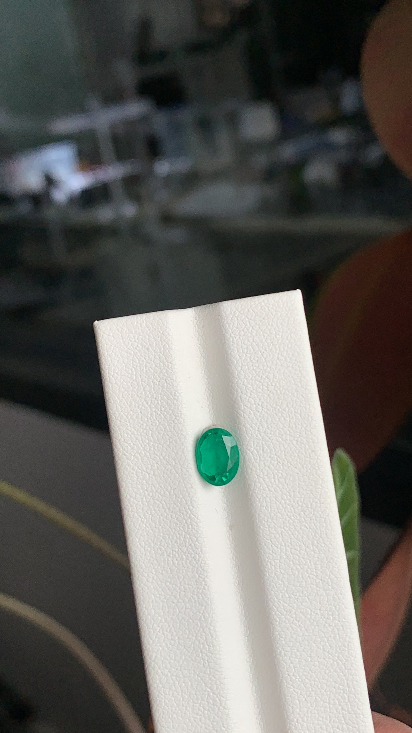 EX-055 Emerald Oval 0.99cts 7.75 x 5.72 x 3.53 mm